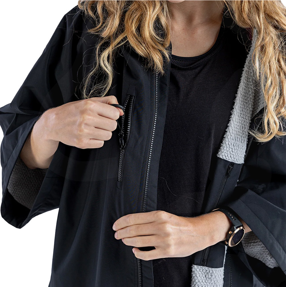 Dryrobe Lite Recycled Changing Robe DLBG - Black / Grey